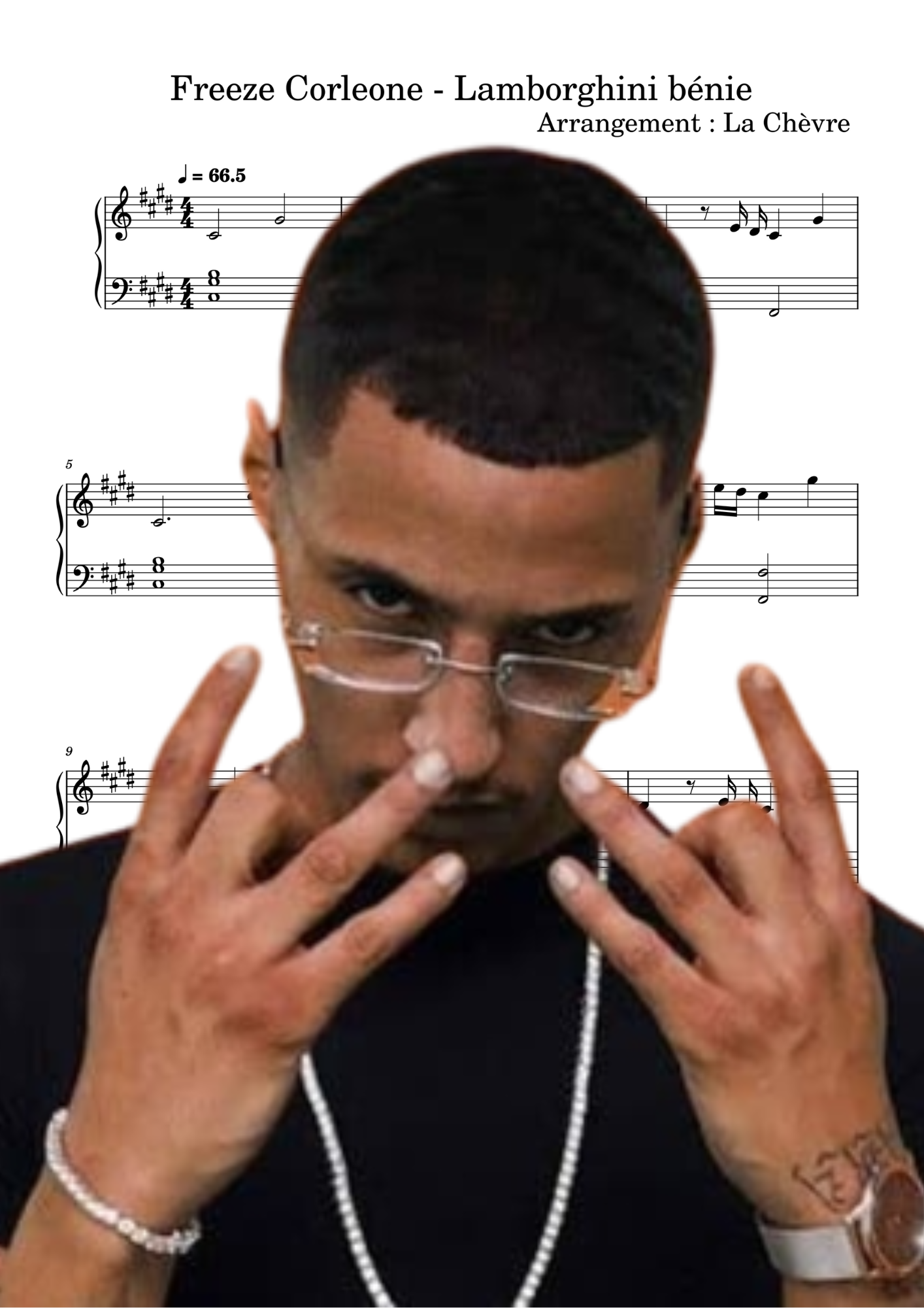 Freeze Corleone - Lamborghini bénie (PDF, MIDI, mp3)