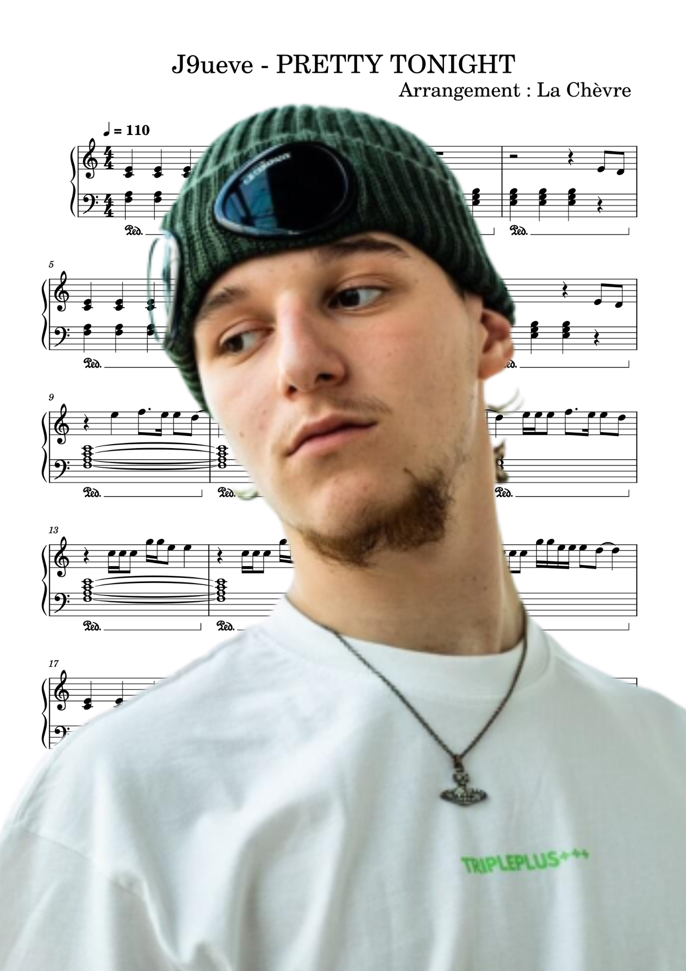 J9ueve - PRETTY TONIGHT (PDF, MIDI, mp3)