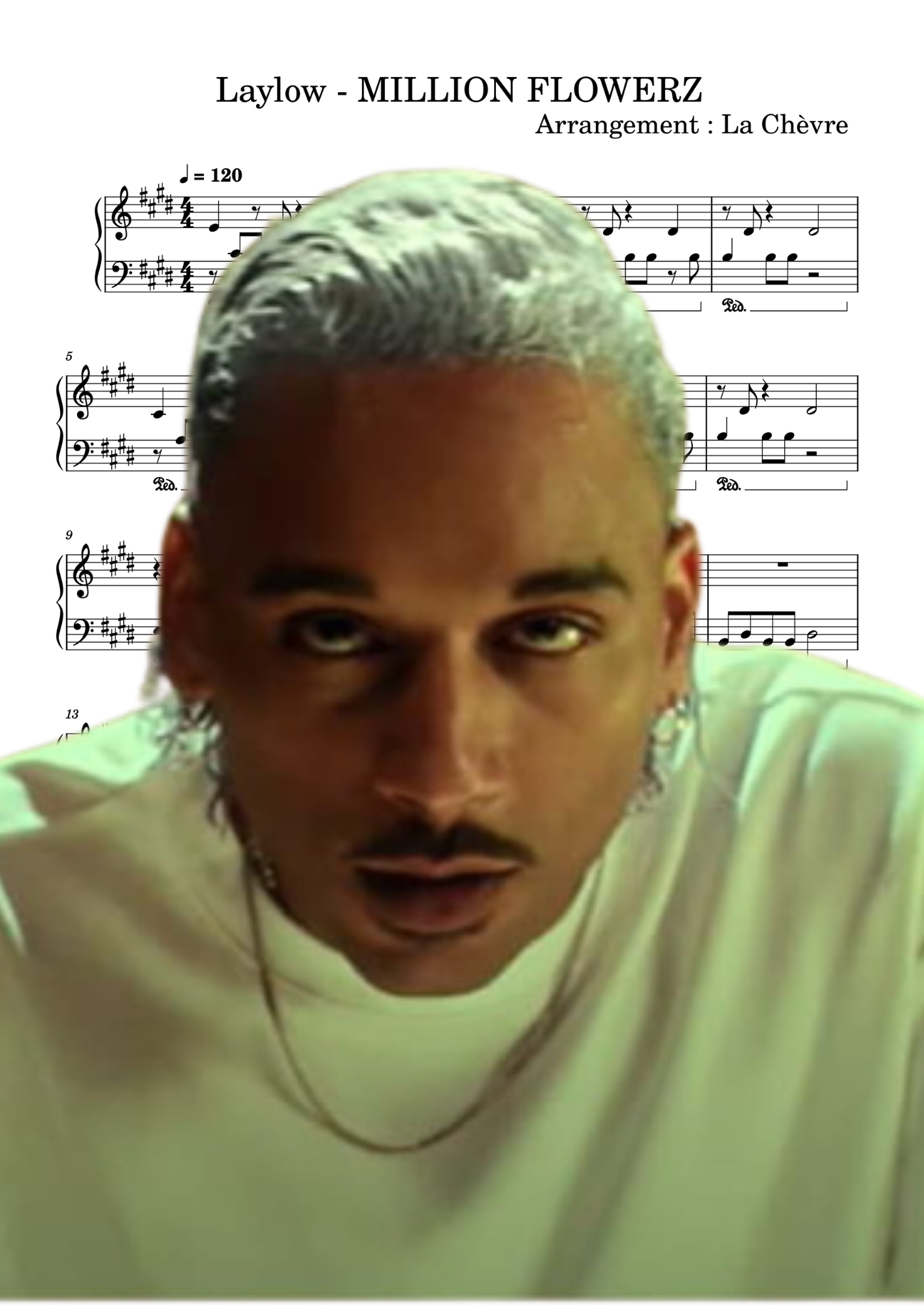 Laylow - MILLION FLOWERZ (PDF, MIDI, mp3)