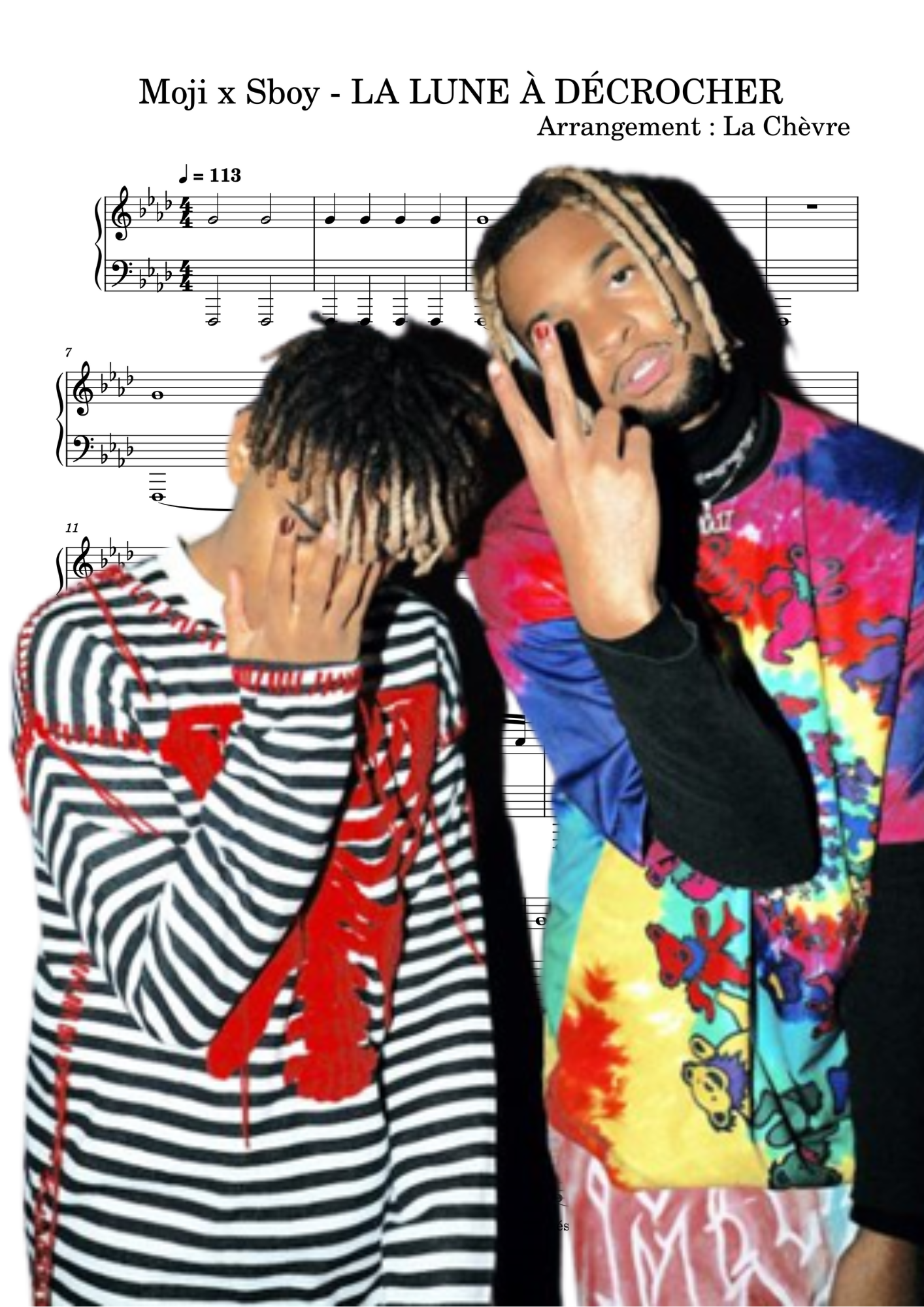 Moji x Sboy - LA LUNE À DÉCROCHER (PDF, MIDI, mp3)