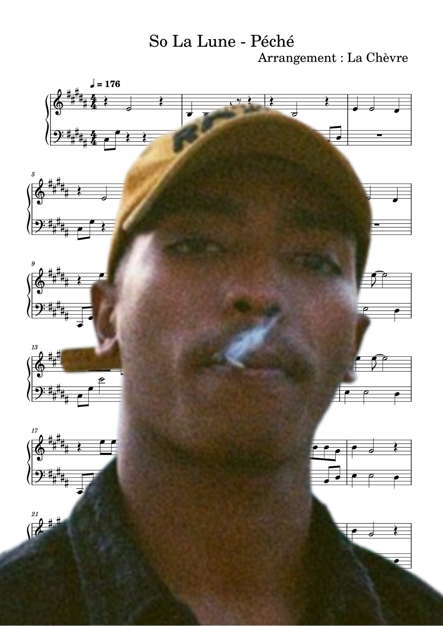 So La Lune - Péché (PDF, MIDI, mp3)