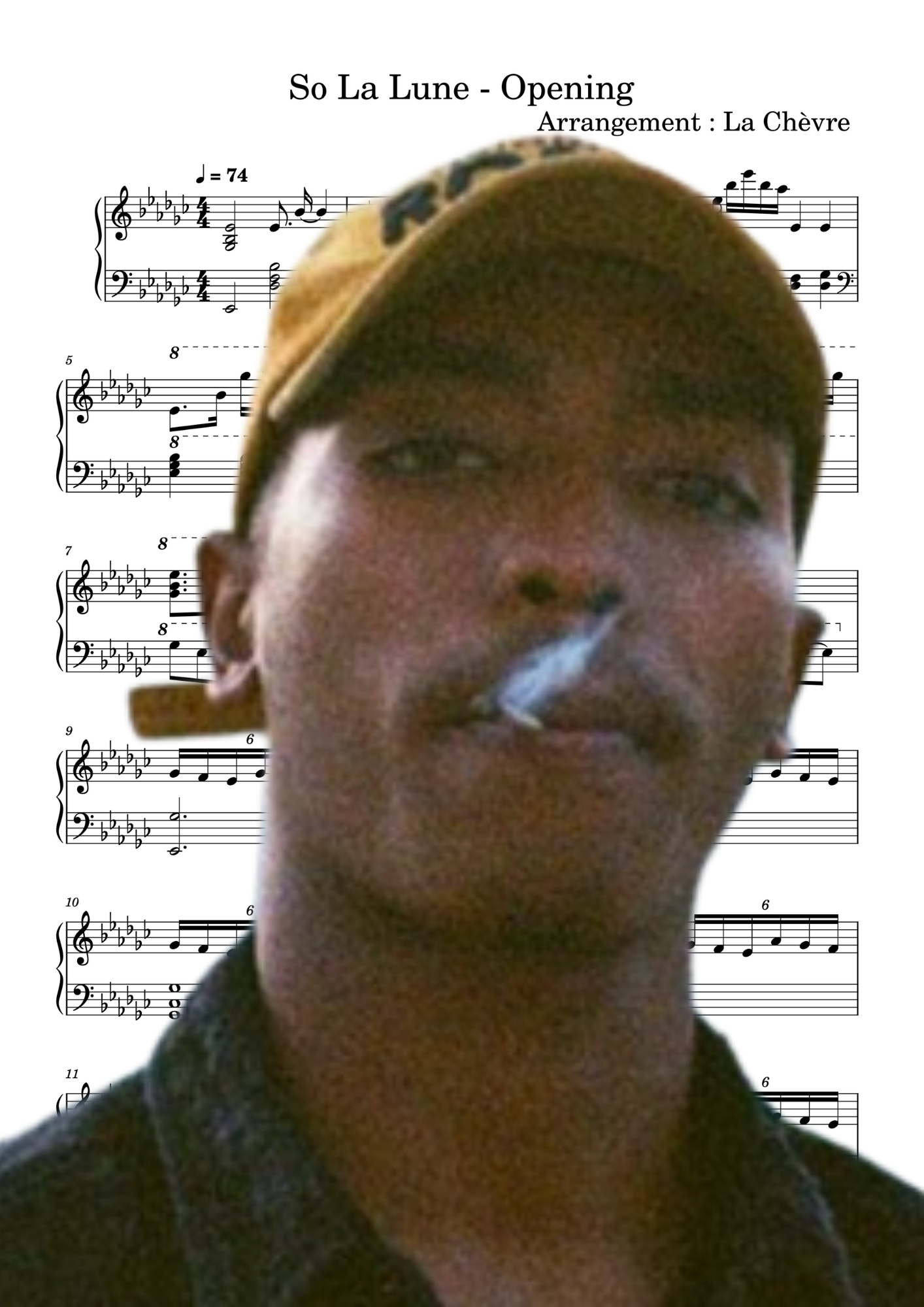 So La Lune - Opening (PDF, MIDI, mp3)