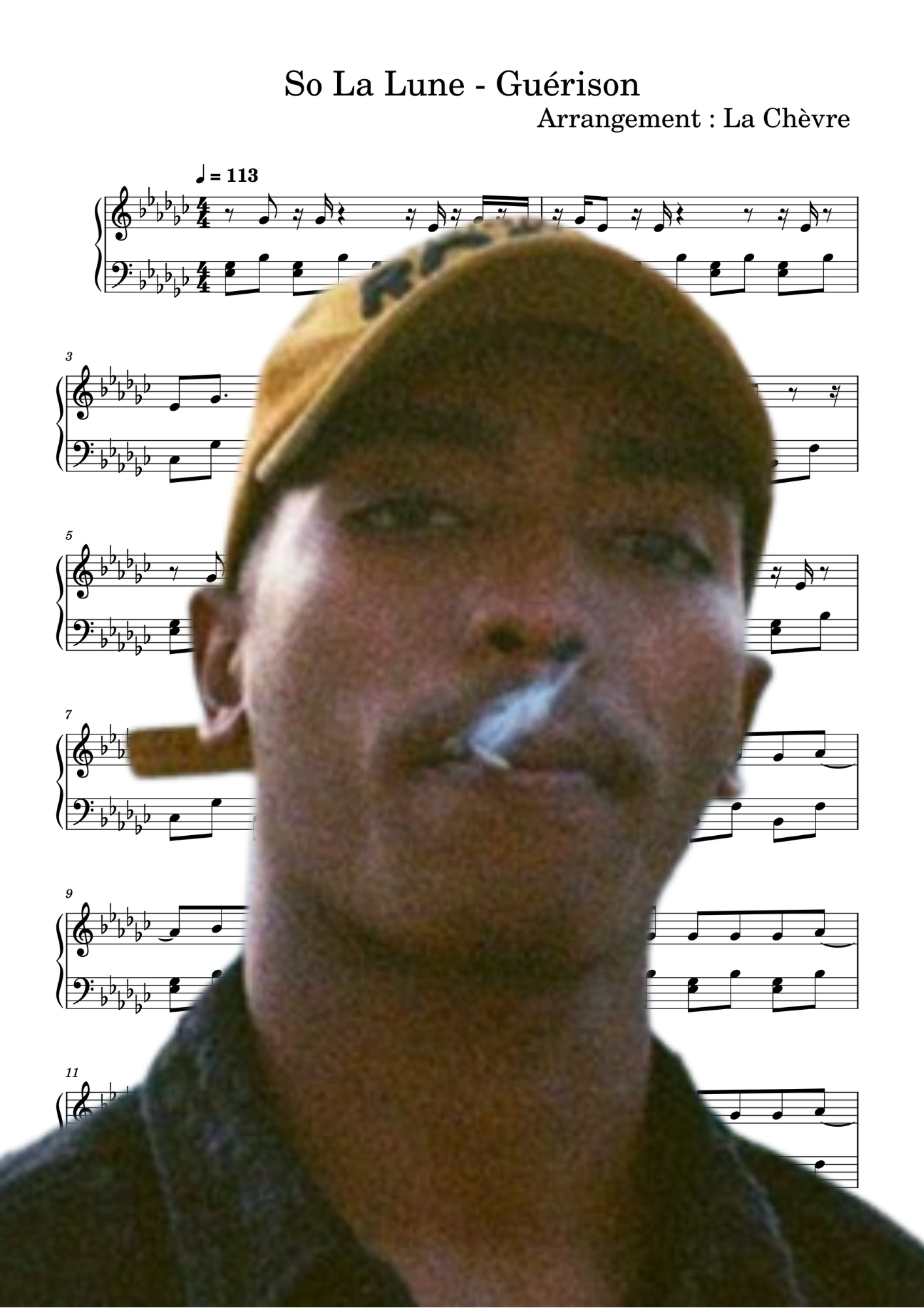 So La Lune - Guérison (PDF, MIDI, mp3)