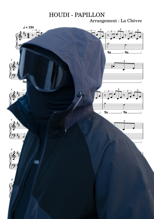 HOUDI - PAPILLON (PDF, MIDI, mp3)
