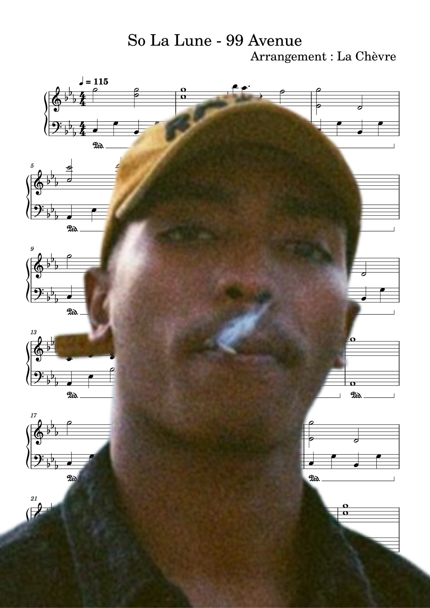 So La Lune - 99 avenue (PDF, MIDI, mp3)